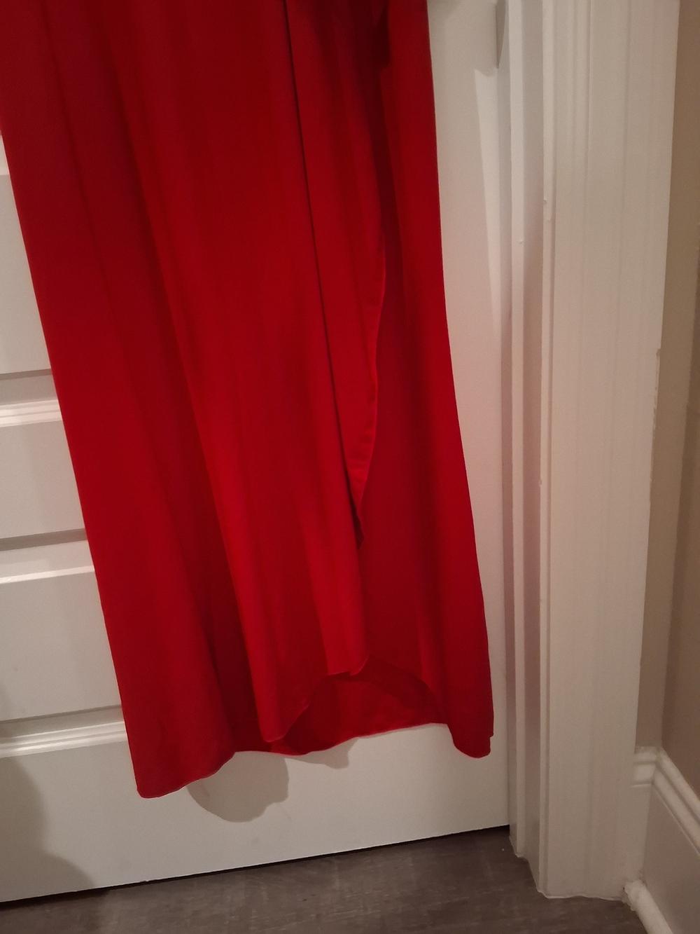 Sabora Dress Red With Ruching - Picture 13 of 16